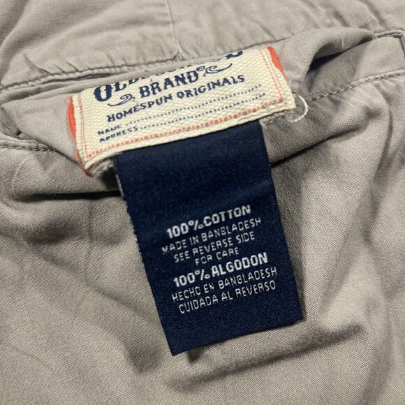 Oldeβ School Brand Shorts Mens Size 36 Beige / Plaid Solid Chino REVERSIBLE - Picture 8 of 12